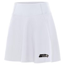 Women's Antigua White Seattle Seahawks  Brushed Carbon Chip Skort