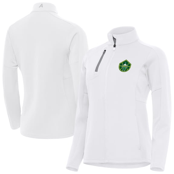 Women's Antigua White Seattle Storm Generation Full-Zip Jacket