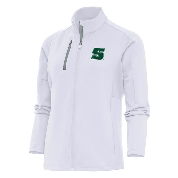 Women's Antigua White Slippery Rock Pride Generation Full-Zip Jacket