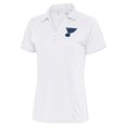 thumbnail image 1 of Women's Antigua White St. Louis Blues Team Logo Tribute Polo, 1 of 1