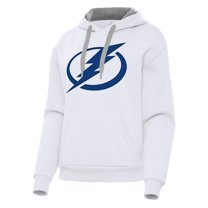 Women's Antigua White Tampa Bay Lightning Victory Pullover Hoodie