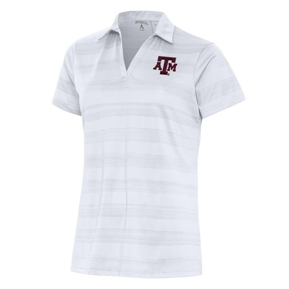 Women's Antigua White Texas A&M Aggies Compass Polo