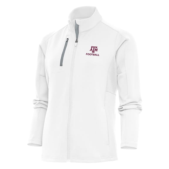 Women's Antigua White Texas A&M Aggies Football Generation Full-Zip Jacket