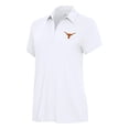 thumbnail image 1 of Women's Antigua White Texas Longhorns Era Polo, 1 of 1