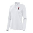 thumbnail image 1 of Women's Antigua White Texas Tech Red Raiders Reprocess Quarter-Zip Top, 1 of 1