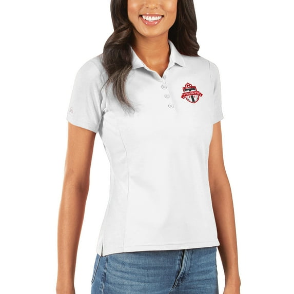 Women's Antigua White Toronto FC Legacy Pique Polo