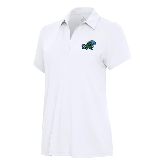 Women's Antigua White Tulane Green Wave Era Polo
