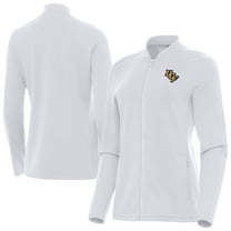 Women's Antigua White UCF Knights Continual Full-Zip Jacket