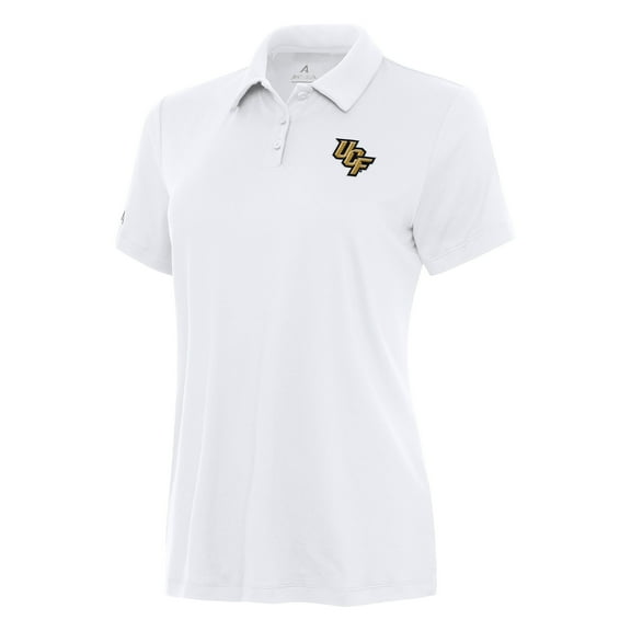 Women's Antigua White UCF Knights Reprocess Polo