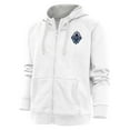 thumbnail image 1 of Women's Antigua White Vancouver Whitecaps FC Logo Victory Full-Zip Hoodie, 1 of 1
