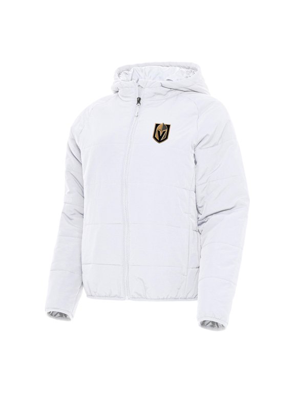 Women's Antigua White Vegas Golden Knights Universe Full-Zip Puffer Jacket