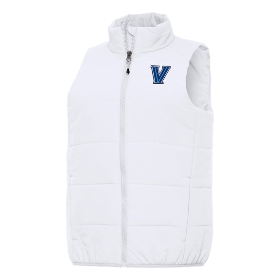 Women's Antigua White Villanova Wildcats Experience Full-Zip Vest