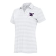 thumbnail image 1 of Women's Antigua White Washington Huskies Tunnel Polo, 1 of 1