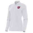 thumbnail image 1 of Women's Antigua White Washington Nationals Continual Full-Zip Jacket, 1 of 1