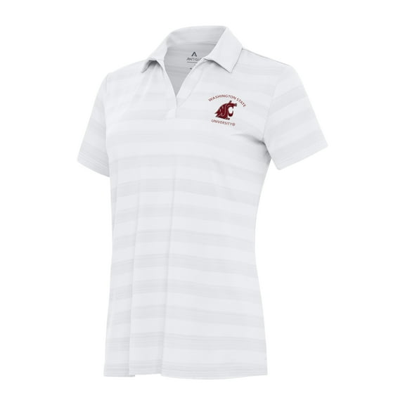 Women's Antigua White Washington State Cougars Tunnel Polo