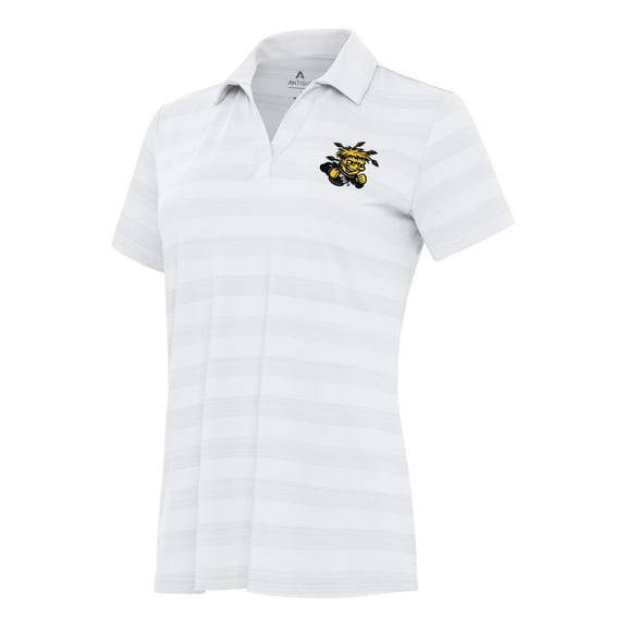Women's Antigua White Wichita State Shockers Tunnel Polo