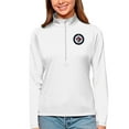 thumbnail image 1 of Women's Antigua White Winnipeg Jets Tribute Quarter-Zip Pullover Top, 1 of 1