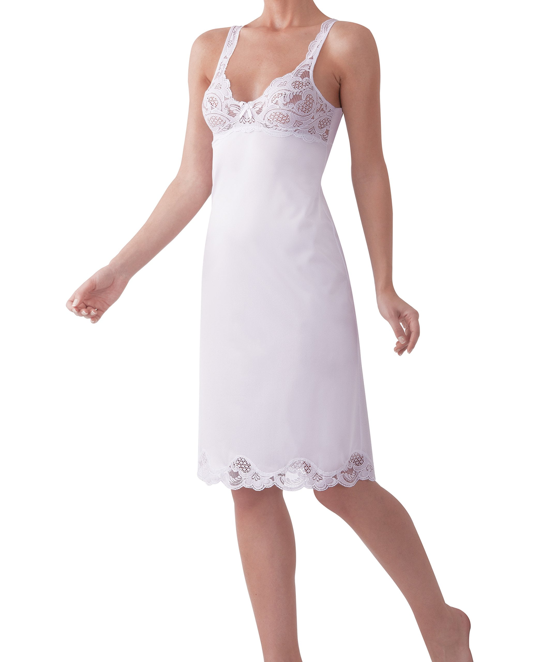 Women's Antistatic Vintagestyle Full Slip w/Lace Details