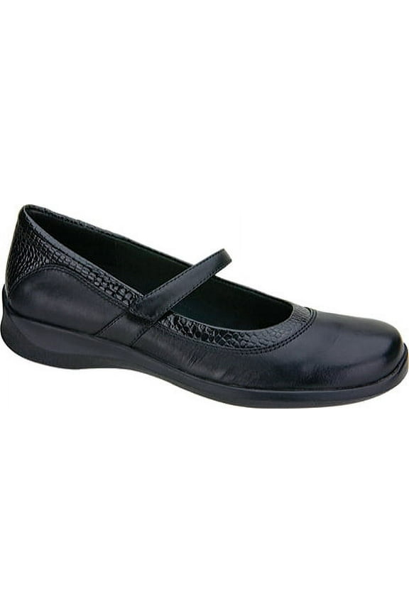 Women's Apex Julia Black Pebbled Leather 7 N