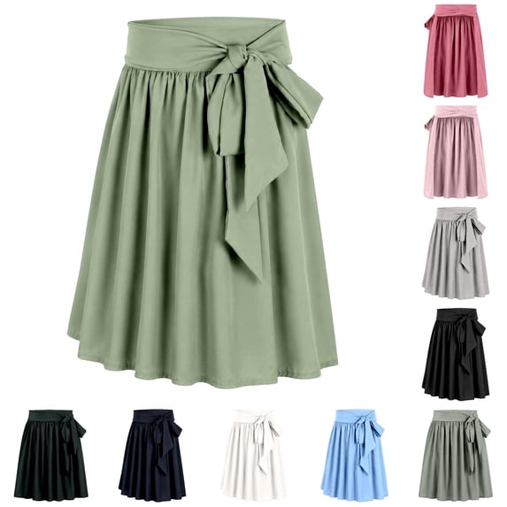 Women's Apron Skirts – Bavarian Festival Style Lace Up Bow Waist Non ...