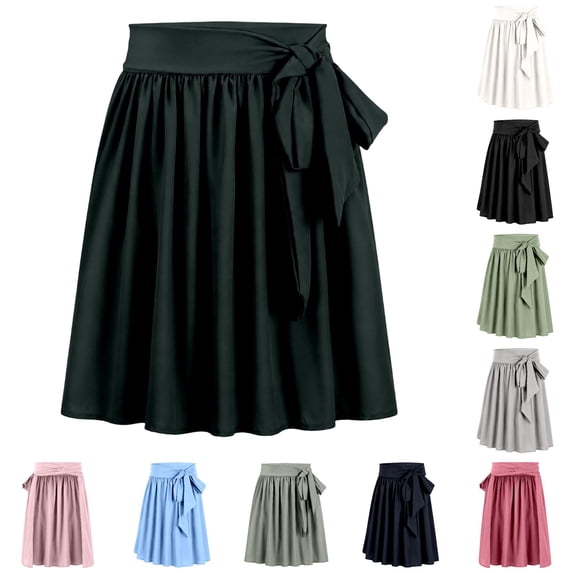 Women's Apron Skirts – Bavarian Festival Style Lace Up Bow Waist Non ...