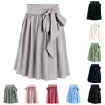 Women's Apron Skirts – Bavarian Festival Style Lace Up Bow Waist Non ...