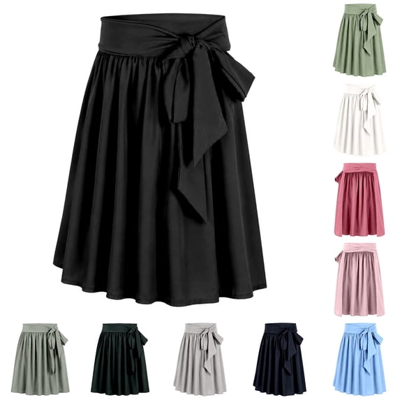 Women's Apron Skirts – Bavarian Festival Style Lace Up Bow Waist Non ...