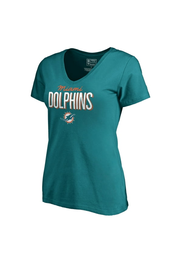 Women's Aqua Miami Dolphins Nostalgia T-Shirt