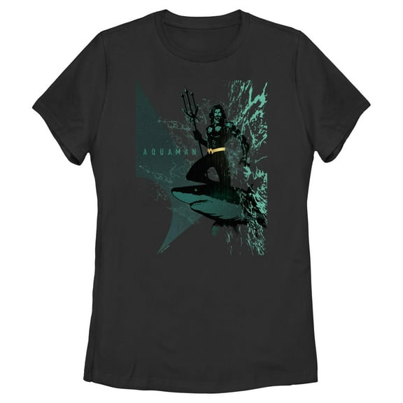 Women's Aquaman King Shark Ride Graphic T-Shirt