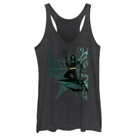 Women's Aquaman King Shark Ride  Racerback Tank Top