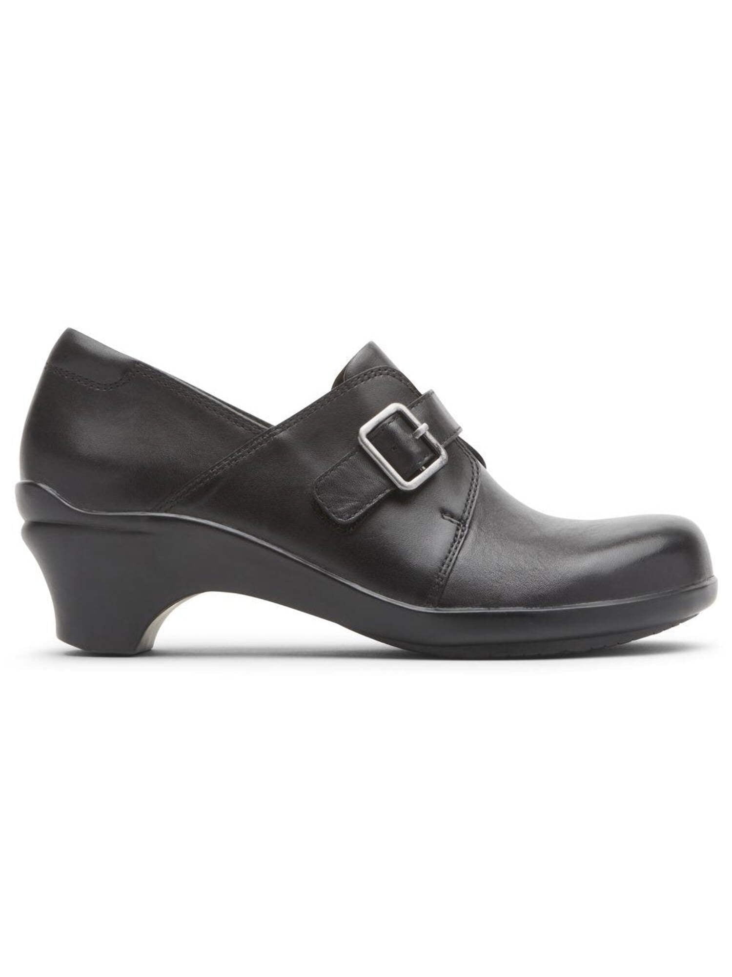 ARAVON black leather slip online on shoes