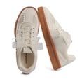 thumbnail image 1 of Women’s Arch Support Platform Sneakers, Lace Detail Low Top Casual Shoes with Supportive Insole, Ribbon Laces and Rubber Sole for Walking, 1 of 6