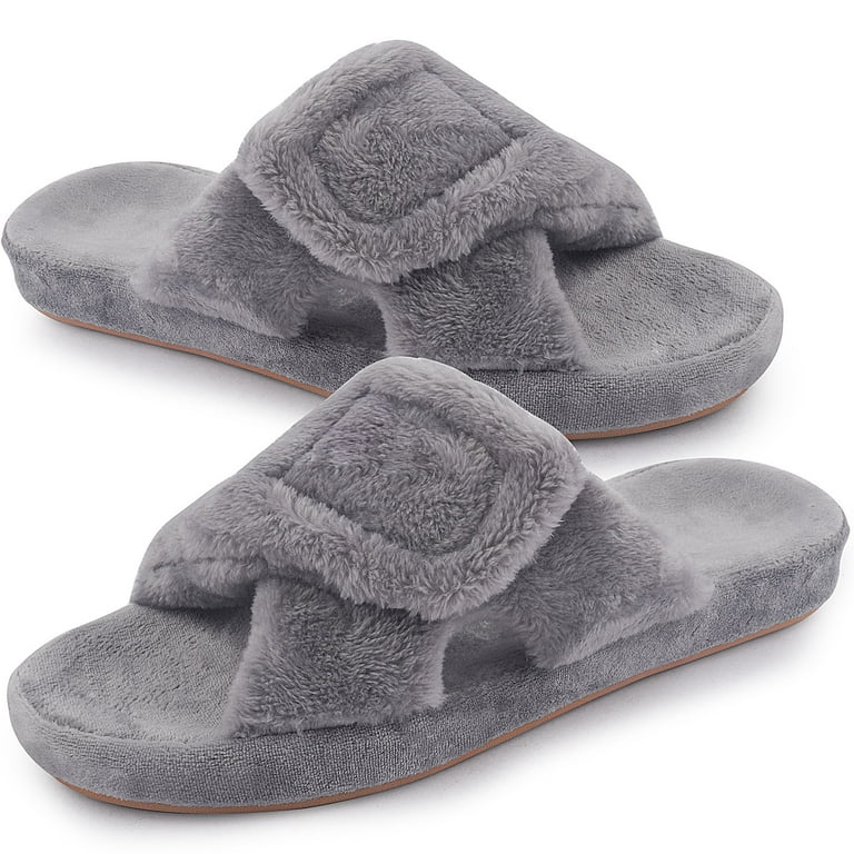 Women's slippers with 2025 velcro closure