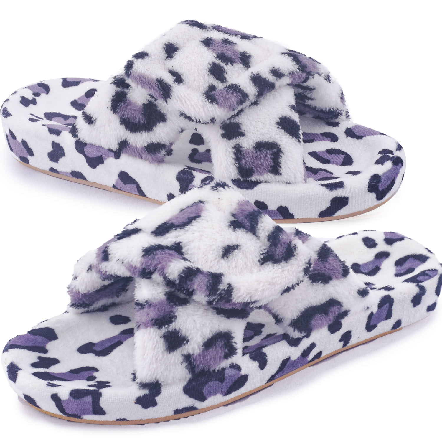Women s Arch Support Slippers Memory Foam Orthotic Heel Cup Arthritis Edema House Shoes with Velcro Closure White 11