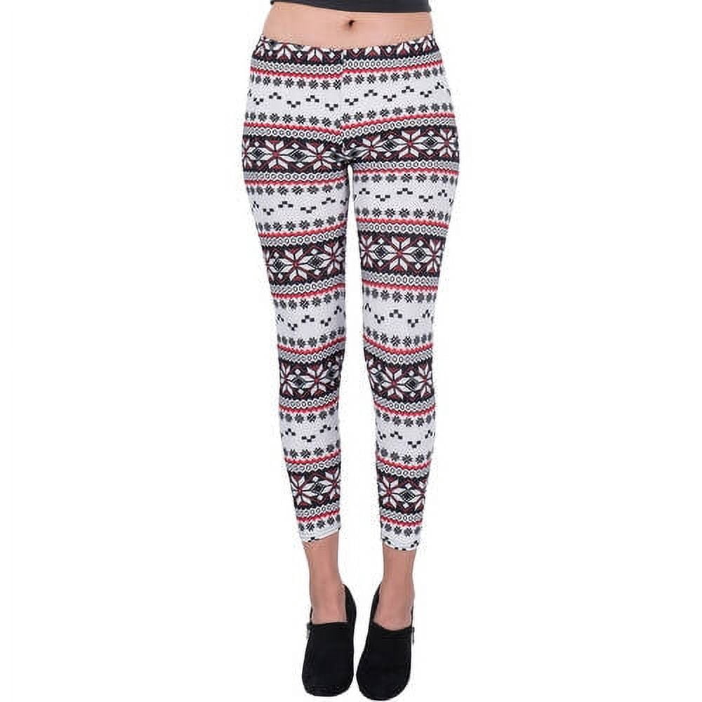 Women's Arctic Design Full Length Stretchy Leggings
