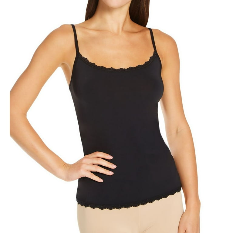 Women's Arianne 5058 Narrow Lace Trim Camisole (Black XL)