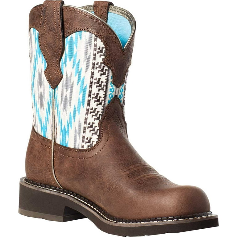Women s Ariat Fatbaby Heritage Twill Cowgirl Boot Dark Cottage