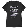 thumbnail image 1 of Women's Aristocats Crazy Cat Lady Graphic Tee Black X Large, 1 of 4