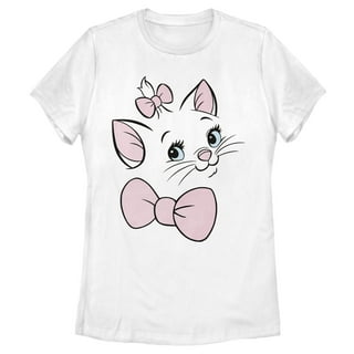 ★WAIKEI★ Aristocat Marie Banpal T-shirt Melange White YKBE Marie Aristocats Merchandise