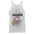 thumbnail image 1 of Women's Aristocats Movie Poster Meet The Cats Racerback Tank Top White Heather Small, 1 of 4