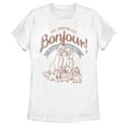 thumbnail image 1 of Women's Aristocats Retro Picture Purr-fect Graphic Tee White X Large, 1 of 4