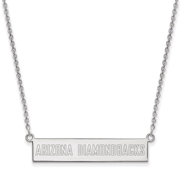 Women's Arizona Diamondbacks Sterling Silver Small Bar Necklace