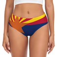 thumbnail image 1 of Women's Arizona Flag Seamless Hipster Panties Stretch printed Bikini Underwear X-Small, 1 of 6