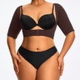 thumbnail image 1 of Women's Arm Shapewear Plus Size Compression Short Sleeve Garment U Shaped Body Shaper, 1 of 5