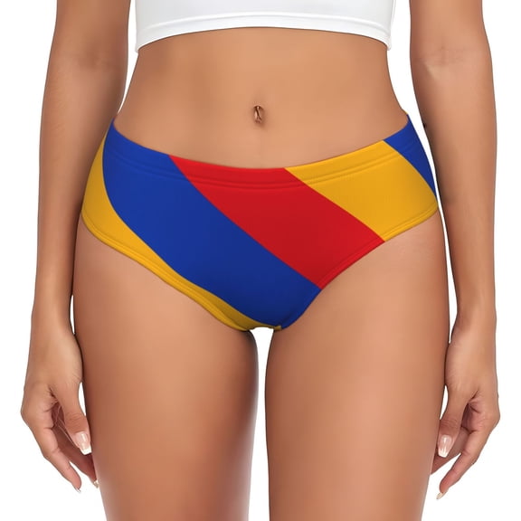 Women's Armenian Flag Seamless Hipster Panties Stretch printed Bikini Underwear XX-Large