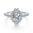 thumbnail image 1 of Women's Artificial Square Diamond Princess Net Red Ring, 1 of 2