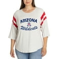 thumbnail image 1 of Women's  Ash Arizona Wildcats Sabrina 3/4-Sleeve Jersey T-Shirt, 1 of 2