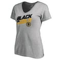 thumbnail image 1 of Women's Ash Boston Bruins Hometown Collection Black & Gold V-Neck T-Shirt, 1 of 2