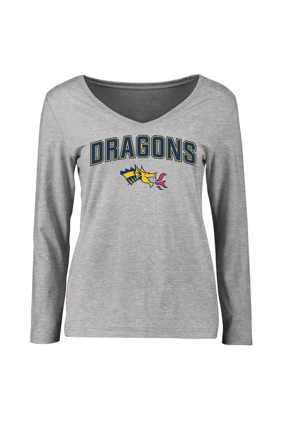 Women's Ash Drexel Dragons Proud Mascot Long Sleeve T-Shirt