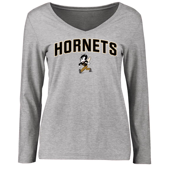 Women's Ash Emporia State Hornets Proud Mascot Long Sleeve T-Shirt